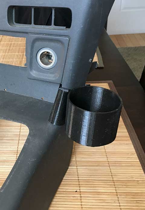 Center Dash Saab 3d Printed Cup holder for Saab Viggen